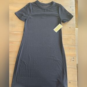 Michael Kors Black Dress with Mesh Sleeves